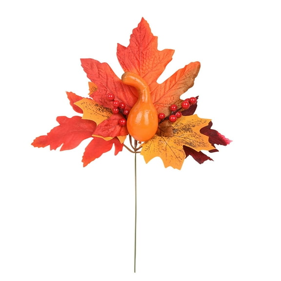 2024 Fall Clearance Halloween Plug-in Accessories Maple Leaf Simulation Festival Decoration