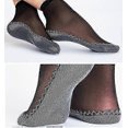 thumbnail image 3 of Women's 12 Pairs Silky Anti-Slip Cotton Sole Sheer Ankle High Tights Hosiery Socks Reinforced ToeSheer Ankle Nylon pop socks, 3 of 5
