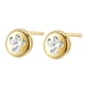 thumbnail image 2 of Pendientes navideños para mujer, pendientes navideños con forma de botón, joyería estética, decoración única para fiestas en clubes, decoración del , Angulo dorado, 2 of 8