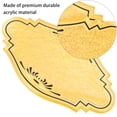 thumbnail image 2 of Minkissy 4pcs Golden 3D Embossment Doorplate Decorations for Various Residential Settings, 2 of 4