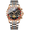 Rose gold-black-red, variant on Men's Chronograph Quartz Watch, 30M Waterproof Moon Phase Two-Tone Steel Band