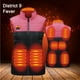 thumbnail image 5 of Chaleco con calefacción de 9 áreas Abrigo con calefacción de moda para esquiar Senderismo Camping (Rojo M) Ehuebsd Para estrenar, 5 of 9