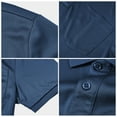 thumbnail image 3 of QPNGRP Men's Golf Polo Shirts Short Sleeve Moisture Wicking Dry Fit Performance Daily Casual Stylish Collared Shirts for Men Deep Blue L, 3 of 6