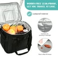 thumbnail image 3 of Tirrinia Large Insulated Cooler Bag for Men Women, Leakproof Thermal Lunch Bag Work School, Soft Lunch Cooler Tote with Shoulder Strap,24 Can Capacity, 3 of 8