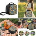 thumbnail image 6 of Uorisanigo Cartoon Dinosaur School Bag Backpack with Lunch Bag Water Bottle Sleeve and Pencil Case 4 Pcs Set Schoolbag with Padded Straps 17 inch Large Capacity, 6 of 7