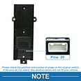 thumbnail image 4 of Interruptor de ventana eléctrica único para el lado del conductor delantero izquierdo para Toyota Highlander 2018 Negro, 4 of 7