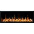 thumbnail image 4 of Litedeer Latitude 55" Linear Electric Fireplace With Crystals - Black, 4 of 5