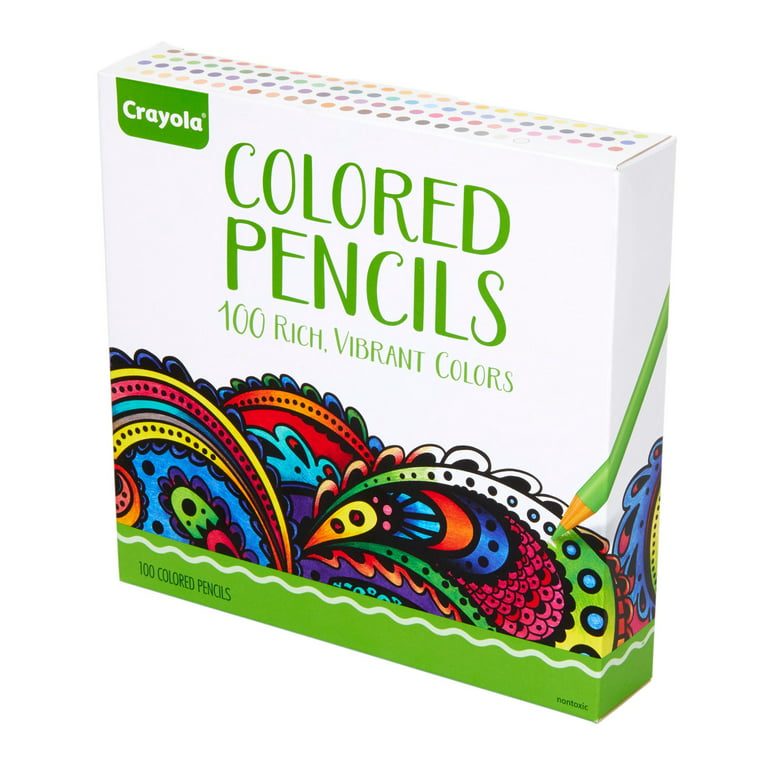 Colored Coloring Pencils, 100 Pack Adult Coloring Books, Drawing, Bible  Study, Journaling, Planner, Diary Crayola Long Colored Pencil Set 