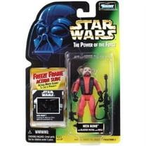 Star Wars Power of the Force Green Hologram card Nien Nunb Action Figure