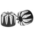 thumbnail image 4 of Tapa Par De Tapas De Tuercas De Eje De Aluminio CNC Para Motocicleta Tipo De Gota De Agua Para Electra/Road GlidesBlack ZAQW Negro, 4 of 8