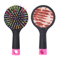 thumbnail image 1 of Pork Chops Meat Food Texture Salon Detangling Hair Brush Cushion Base, 1 of 3