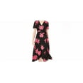 thumbnail image 2 of Alfani Women's Petite Printed Wrap Dress Pink Size 12 Petite, 2 of 3