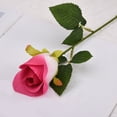 thumbnail image 2 of Fake Roses, Artificial Flowers With Long Stems, Single Artificial Rose,19.7 Inch Realistic Faux Silk Rose, Elegant Roses For Bridal Wedding, Valentine's Day, Mother's Day Gift, 1Pc(Red,19.7x2"), 2 of 7