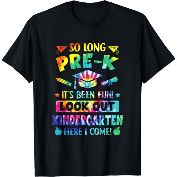 So Long Pre-K Kindergarten Here I Come Graduation T-Shirt