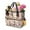 Pug Dogs With, variant on Garden Tool Bag,Shih Tzu Dogs and Pioneer Flower Garden Tool Organizer,Garden Gifts,Waterproof Multi-Pocket Garden Tool Storage 11.8x5.5x11.4 Inch(Tools NOT Included)