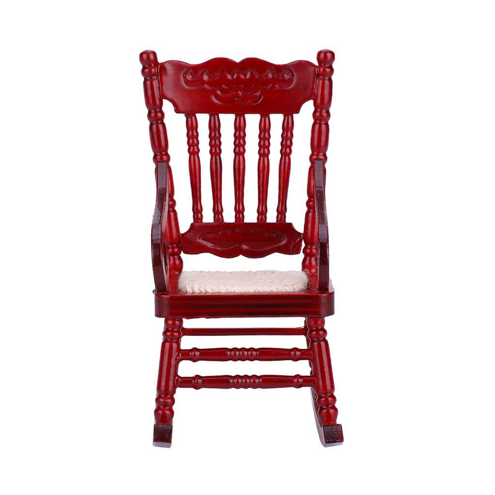 dollhouse rocking chair red