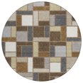 thumbnail image 2 of Addison Rugs Chantille Indoor/Outdoor Transitional Geometric Chocolate Machine Washable Round Rug, 8' x 8', 2 of 8