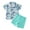 Blue, variant on Vedolay Boy Short Sets Outfits 2 Piece Boy Hawaiian Short Sets Short Sleeve Button Down Shirts Shorts Suit Kids 2 Piece Summer Clothes,White 3-6 Months