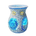 thumbnail image 1 of Difusor de aceites esenciales de vidrio, portavelas de vidrio para velas de té, derretir cera, hogar Azul, 1 of 6