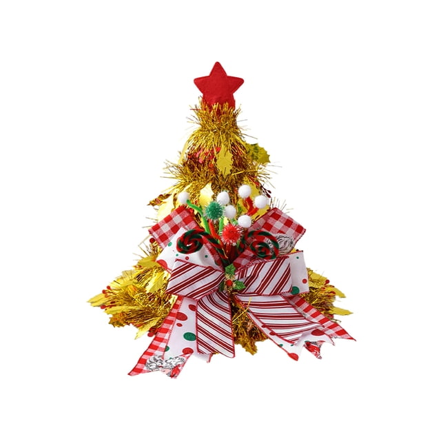Colorful Christmas Santa Hat, Red & White Festive Cap, Tree Topper Or Party Wear, Soft Plush, For Kids & Adults