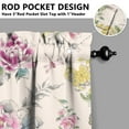 thumbnail image 5 of Kitchen Curtains and Valance Set 36 Inch Tier Pioneer Colorful Floral 3 Pieces Set Dining Room Small Curtain Drapes Cafe Curtains Valance for Home Decor Rod Pocket, 5 of 6