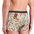 thumbnail image 3 of Uemuo Floral Cowboy Boots Pattern Men's Boxer Briefs,Trunk Anti-Chafing,Comfortable, Durable, and Stylish Underwear-Small, 3 of 9