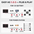 thumbnail image 5 of DOKIO 110W 18V Portable Foldable Solar Panel Kit, Solar Controller, USB Charging, 5 of 10