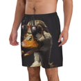 thumbnail image 2 of Logiee Modern Funny Duck Print Mens Swim Trunks Quick Dry Board Shorts,Breathable Hawaii Beach Shorts Swimwear Bathing Suits-X-Large, 2 of 6