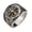 07, variant on Vintage King Queen Crown Rings for Men Women, Silver Alloy Carving Stars Punk Wedding Band, Trendy Fashion Jewelry Gift