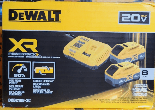 DEWALT 20 -Volt 2 -Pack Lithium-ion (8 Ah 8 Ah Battery and Charger) DCB2108-2C