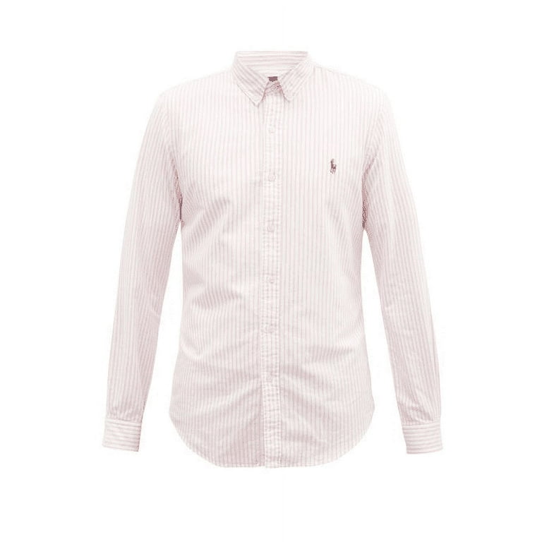 Polo Ralph Lauren PINK WHITE Big & Tall Striped Cotton Polo Ralph Lauren PINK WHITE Big & Tall Striped Cotton