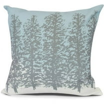 20" x 20" Simply Daisy Hidden Forrest Winter Polyester Accent Pillow, Grey Qty 1