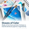 thumbnail image 3 of Princeton Art & Brush Co Aqua Elite Synthetic Kolinsky Sable Watercolor Brush, Long Round, 8, 3 of 4