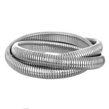 Time and Tru Women's Layered Bangle Bracelet, Silver-Tone, 1 Piece