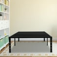 thumbnail image 3 of Twin Size Bed Frame: Heavy Duty Mattress Platform - Easy Assembly Bed Frame with Under Storage Space for Apartments And Bedrooms, Black, 3 of 5