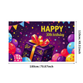 thumbnail image 2 of Vibrant Colorful Background for 30th Birthday Celebration Party Happy Birthday Banner Balloons Gift Box Decors Photography Props Party Supplies, 2 of 7