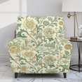 thumbnail image 2 of Qpednta Garden Floral Recliner Chair Covers Stretch Fabric Furniture Armchair Slipcovers Recliner Sofa Coverwith Storage Pocket for Vacation Home 4-Piece Set, 2 of 7