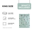 thumbnail image 4 of Regency Heights King Size Cotton Flannel Sheet Set, 4-Piece Flannel Bed Sheets King, 100% Cotton Bed Sheets Set with Deep Pocket, Seafoam Llama, 4 of 7