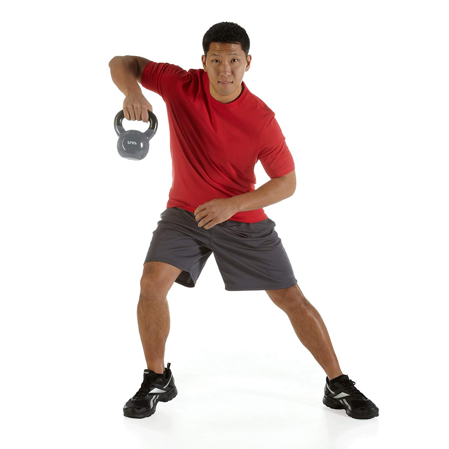 SPRI Deluxe Vinyl Kettlebell, 40 lbs, Single