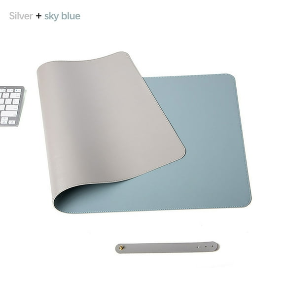 EGNMCR Mouse, Gaming Mouse Pure Color Leather Mouse Pad Large Desk Pad Home Office Laptop Leather Mouse Pad Writing Pad Double-sided writing pad