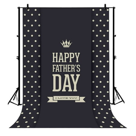 Gckg 7x5ft Black White Dot Gold Crown Father S Day Party