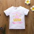 thumbnail image 4 of URMAGIC 2-Pack Toddler Baby Girls Short Sleeve T-shirt Big Sister Printed Tee, 4 of 11