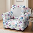 thumbnail image 3 of Chririnla 2 Piece Armchair Sofa Covers, Watercolor Floral Spandex Stretch Couch Slipcover for Living Room, Pet and Kid Friendly Home Decor, 3 of 8
