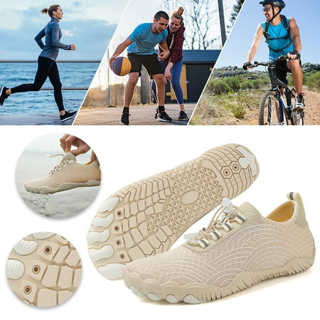 

Aixig Water Shoes Non-slip Lightweight Aqua Shoes Breathable Barefoot Beach Shoes Quick Drying Gym Fitness Shoes for Water Sports