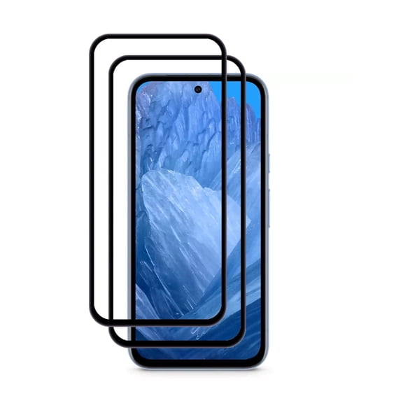 PAPAUTOP  Screen Protector for Pixel 8a (6.1") - 2 PCS Full Coverage Protection Tempered Glass Film for Google Pixel 8a GKV4X G8HHN
