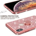 thumbnail image 6 of iPhone 7 Plus Case, iPhone 8 Plus Case Glitter Cute Phone Case Girls with Kickstand, Bling Diamond Rhinestone Bumper Ring Stand Protective Pink iPhone 7 Plus/ 8 Plus for Girl Women - Rose Gold, 6 of 6