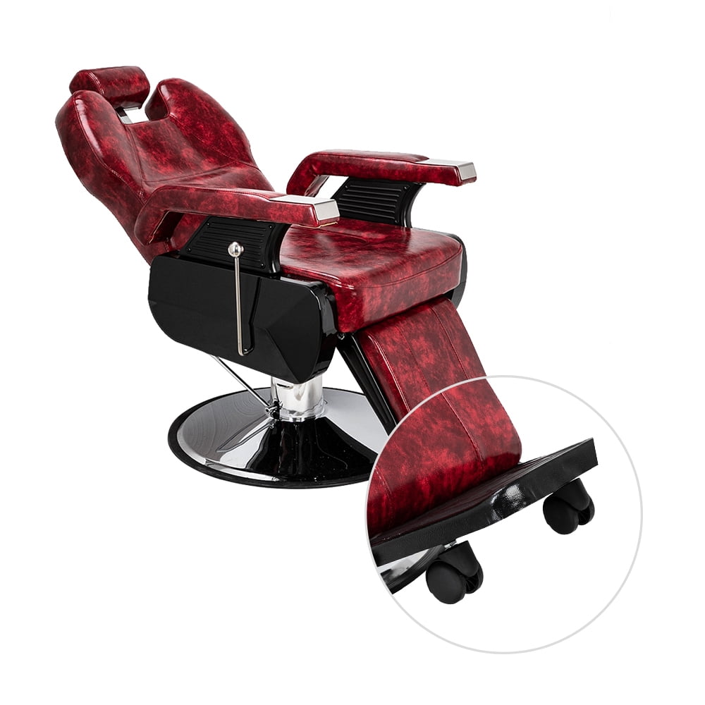 Kepooman Barber Chair, Heavy Duty Reclining Barber Chair, All Purpose Hydraulic Recline Barber Chair Salon Beauty Spa Shampoo Styling Chair for Beauty Shop Kepooman Barber Chair, Heavy Duty Reclining Barber Chair, All Purpose Hydraulic Recline Barber Chair Salon Beauty Spa Shampoo Styling Chair for Beauty Shop