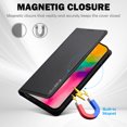 thumbnail image 3 of Wallet Case for iPhone 16, Classic Shockproof PU Leather Magnetic Flip Cover with Card Holder Stand Feature and Full Body Protection Phone Case Cover for iPhone 16, Black, 3 of 7