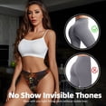 thumbnail image 4 of Thongs for Women - Vintage Floral Skull No Show Seamless Womens Thongs Underwear, Soft Stretch G String Thongs for Women,Cuteness Ladies Thong Bikini Panties Briefs, 4 of 5