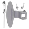 thumbnail image 1 of Washing Machine Door Handle Replacement Part for Drum Washing Machine Home Use Silver Sturdy Locking 1 Set, 1 of 4